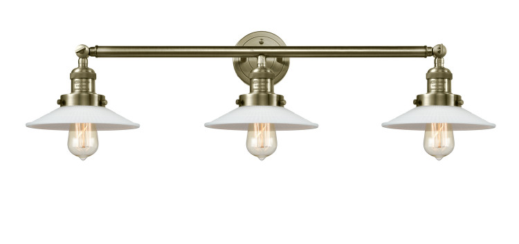 manufacturer_finish:Antique Brass|manufacturer_glass:Matte White Halophane|light_output:220.00lm|color_temperature:2200K|cri:99