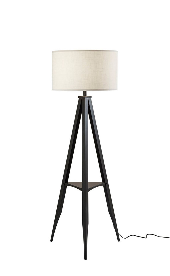 Adesso Home - 6007-01 - Floor Lamp - Warren - Black