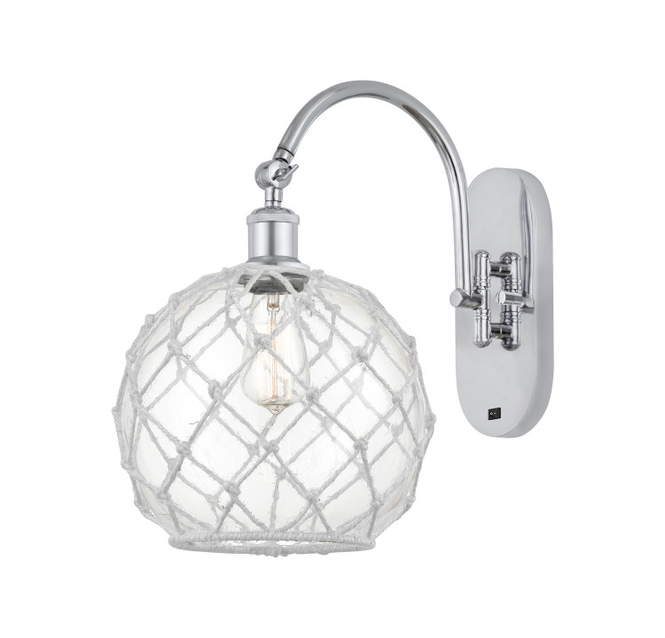 Innovations - 918-1W-PC-G122-10RW - One Light Wall Sconce - Ballston - Polished Chrome