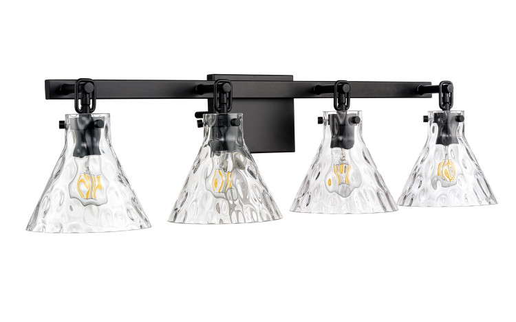 Millennium - 20004-MB - Four Light Vanity - Barlon - Matte Black Millennium - 20004-MB - Four Light Vanity - Barlon - Matte Black