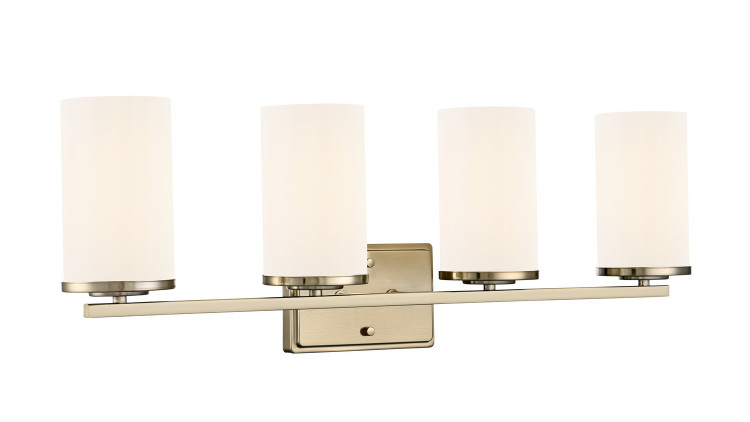 Millennium - 2704WG-MG - Four Light Vanity - Verlana - Modern Gold