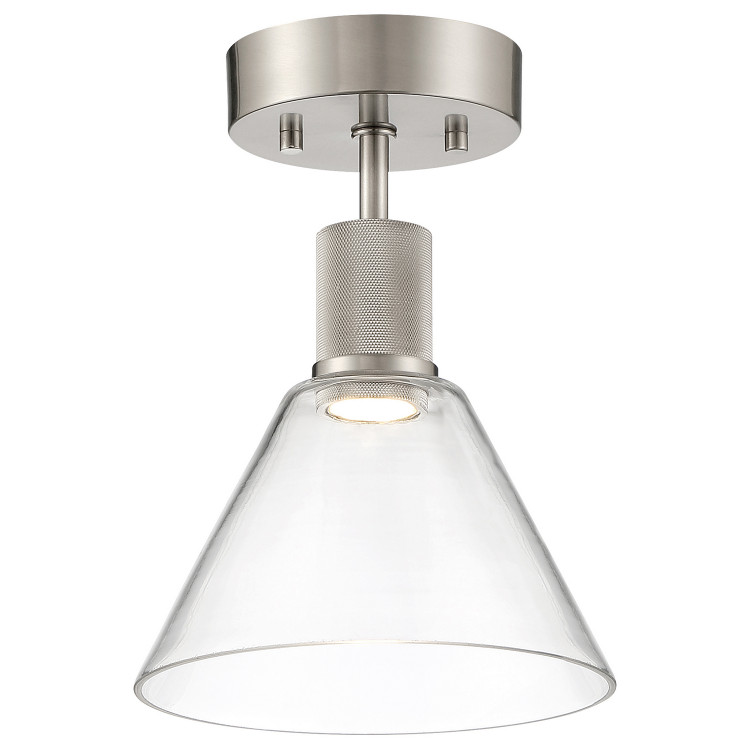 Access - 63146LEDD-BS/CLR - LED Semi-Flush Mount - Port Nine Martini - Brushed Steel