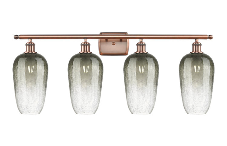 Innovations - 516-4W-AC-G484-7SL - Four Light Bath Vanity - Ballston - Antique Copper
