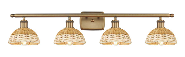 Innovations - 516-4W-BB-NBD2-75-NAT - Four Light Bath Vanity - Ballston - Brushed Brass