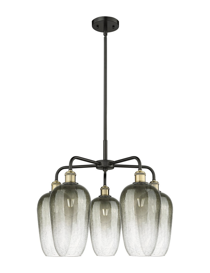 Innovations - 516-5CR-BAB-G484-7SL - Five Light Chandelier - Ballston - Black Antique Brass