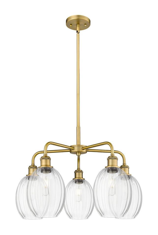 Innovations - 516-5CR-BB-G459-6CL - Five Light Chandelier - Ballston - Brushed Brass
