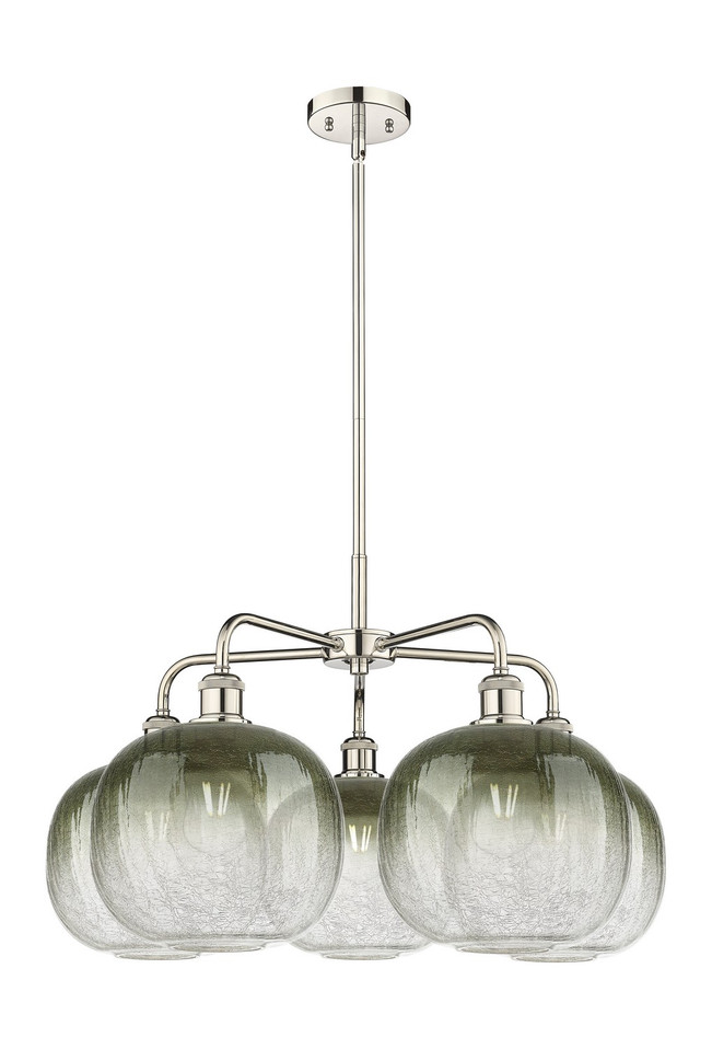 Innovations - 516-5CR-PN-G481-10SL - Five Light Chandelier - Ballston - Polished Nickel