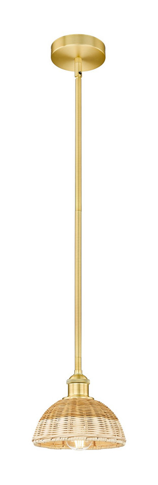 Innovations - 616-1S-SG-NBD2-75-NAT - One Light Mini Pendant - Edison - Satin Gold