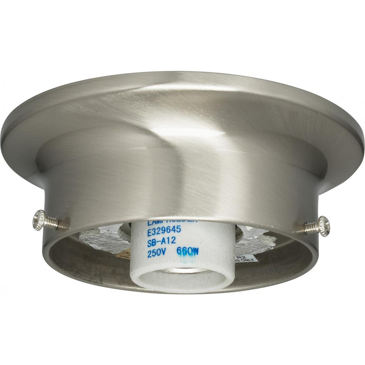 Satco - 90-1435 - Wired Holder - Brushed Nickel
