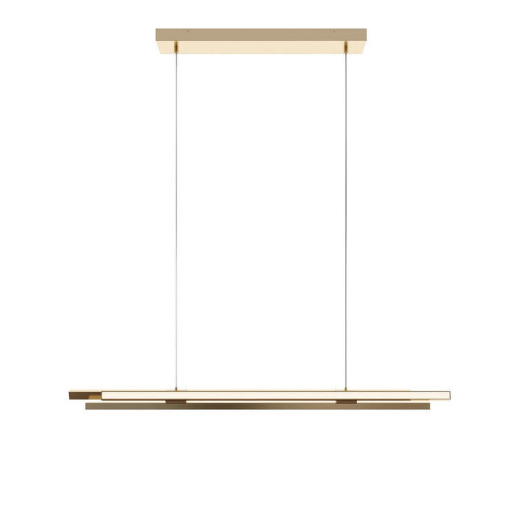 AFX Lighting - IDRP0344LAJUDSB - LED Linear Pendant - Indra - Satin Brass AFX Lighting - IDRP0344LAJUDSB - LED Linear Pendant - Indra - Satin Brass