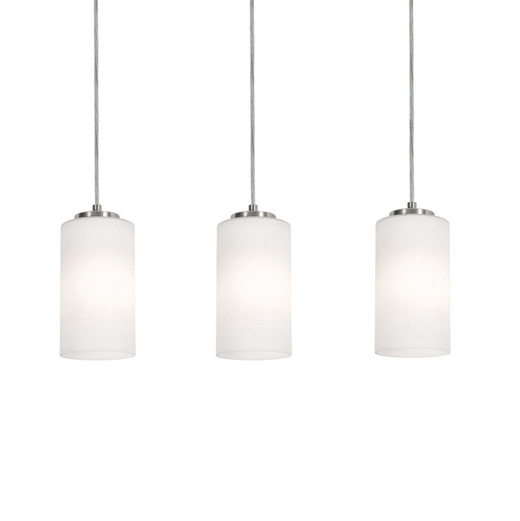 AFX Lighting - LEOP04MBSNLNR3 - Three Light Linear Pendant - Leo - Satin Nickel AFX Lighting - LEOP04MBSNLNR3 - Three Light Linear Pendant - Leo - Satin Nickel