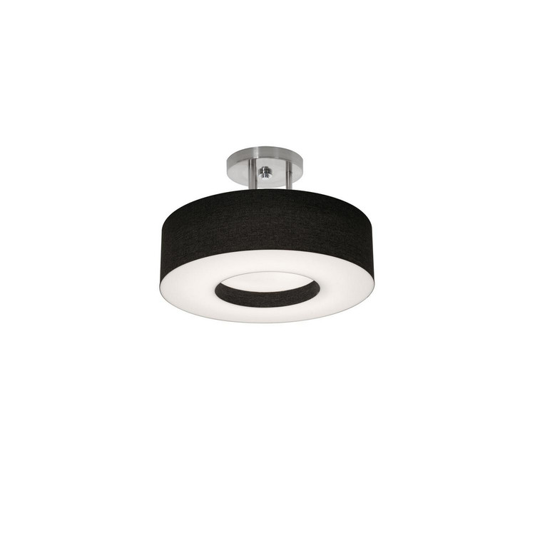 AFX Lighting - MCF1214MB-BKSF - Two Light Semi-Flush Mount - Montclair - Satin Nickel AFX Lighting - MCF1214MB-BKSF - Two Light Semi-Flush Mount - Montclair - Satin Nickel