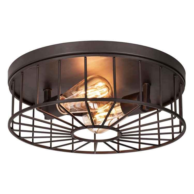 AFX Lighting - THEF13MBBK - Two Light Flush Mount - Theo - Black