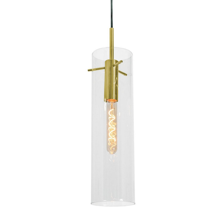 AFX Lighting - VSAP05MBLB - One Light Pendant - Vista - Light Antique Brass