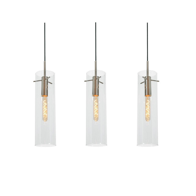 AFX Lighting - VSAP05MBSNLNR3 - Three Light Linear Pendant - Vista - Satin Nickel