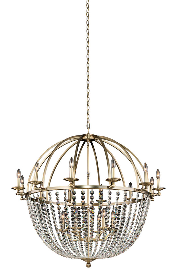 Allegri - 037773-038-FR001 - 18 Light Chandelier - Pendolo - Brushed Champagne Gold Allegri - 037773-038-FR001 - 18 Light Chandelier - Pendolo - Brushed Champagne Gold
