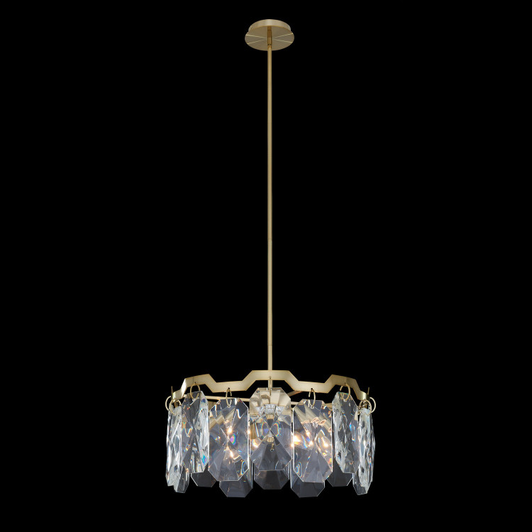 Allegri - 039355-039-FR001 - Four Light Pendant - Piatta - Brushed Brass Allegri - 039355-039-FR001 - Four Light Pendant - Piatta - Brushed Brass