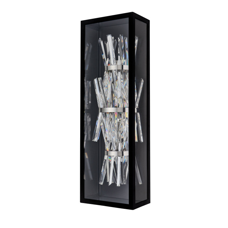 Allegri - 090222-052-FR001 - LED Outdoor Wall Sconce - Glacier Esterno - Matte Balck Allegri - 090222-052-FR001 - LED Outdoor Wall Sconce - Glacier Esterno - Matte Balck