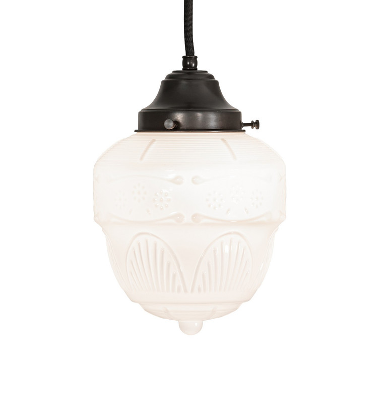 Meyda Tiffany - 257314 - One Light Mini Pendant - Revival Schoolhouse - Craftsman Brown Meyda Tiffany - 257314 - One Light Mini Pendant - Revival Schoolhouse - Craftsman Brown