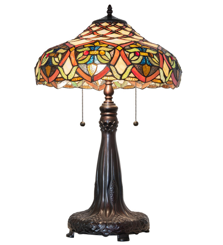 Meyda Tiffany - 265257 - Two Light Table Lamp - Franco - Mahogany Bronze Meyda Tiffany - 265257 - Two Light Table Lamp - Franco - Mahogany Bronze