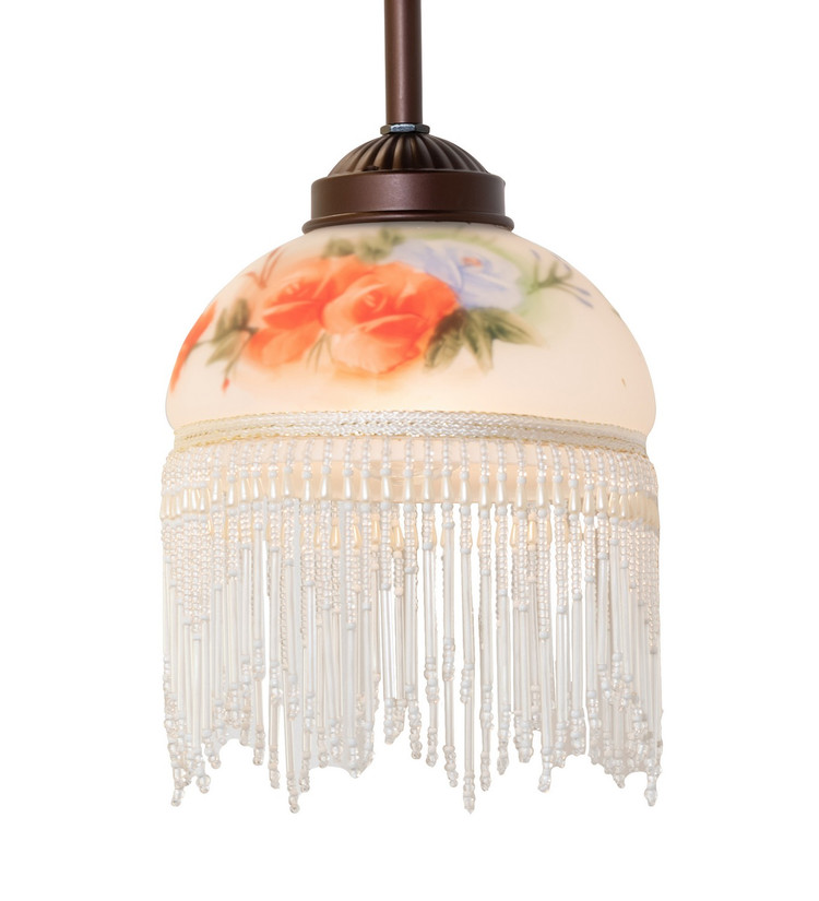 Meyda Tiffany - 265576 - One Light Mini Pendant - Roussillon - Mahogany Bronze
