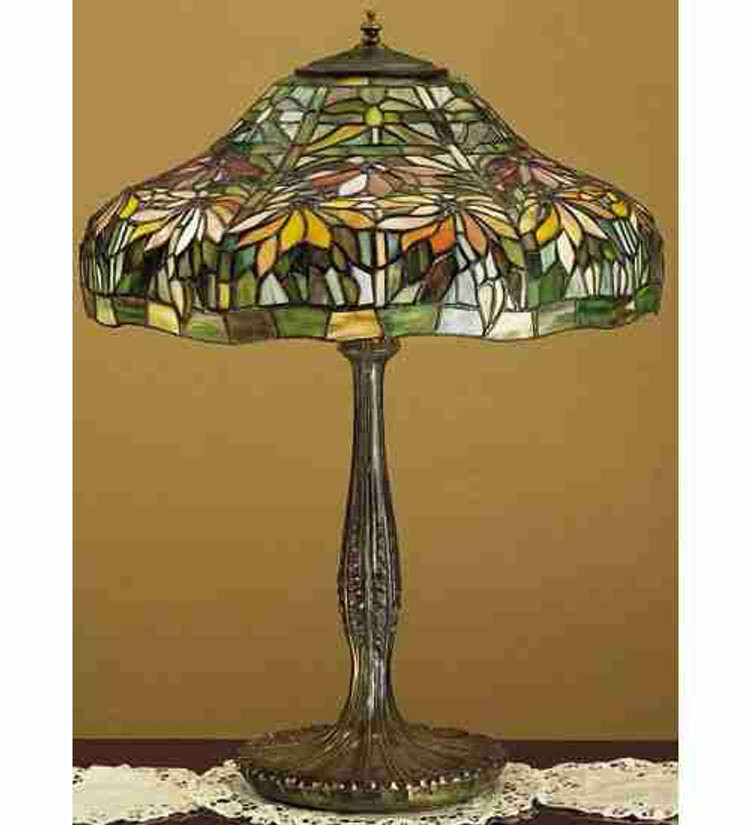 Meyda Tiffany - 31129 - 25 Table Lamp - Poinsettia - Bronze