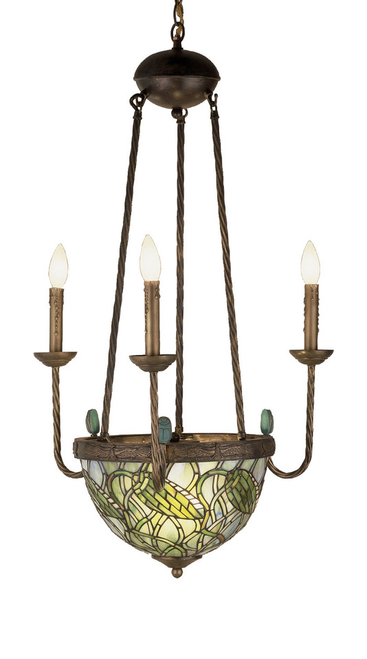 Meyda Tiffany - 49261 - Five Light Chandelier - Lotus Bud - Mahogany Bronze