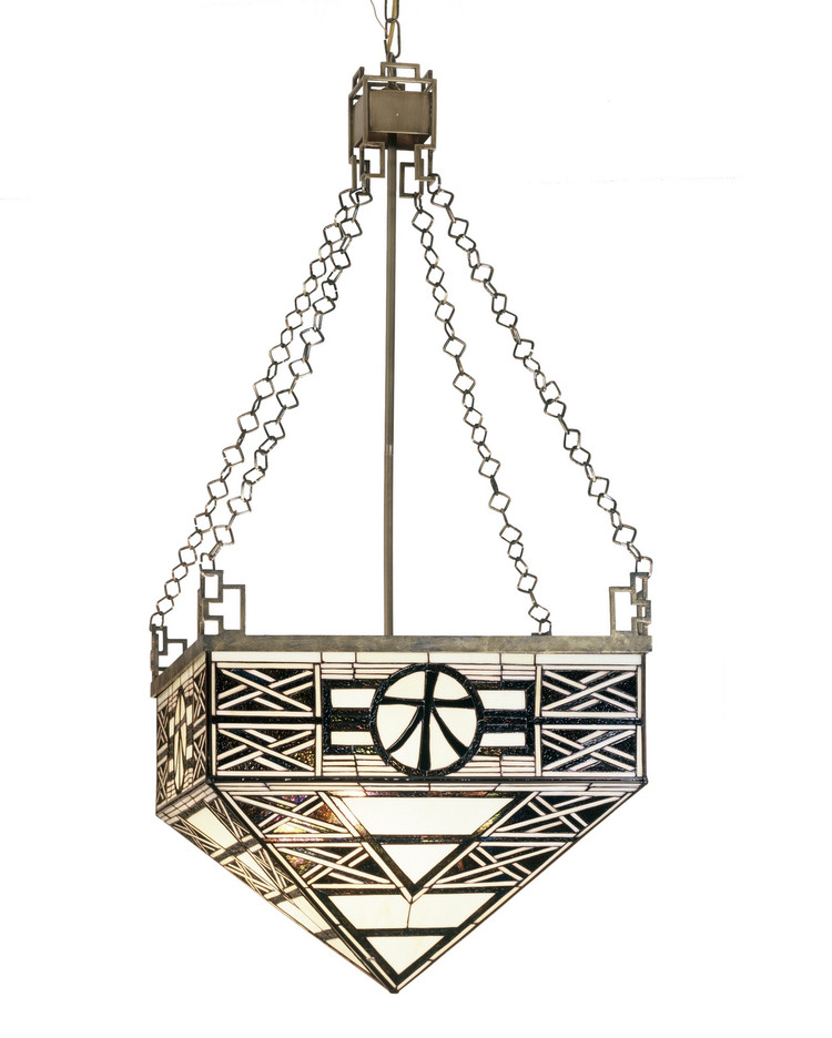 Meyda Tiffany - 50551 - Four Light Inverted Pendant - Shu - Mahogany Bronze