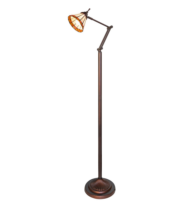 Meyda Tiffany - 65947 - Floor Lamp - Prairie Mission - Mahogany Bronze