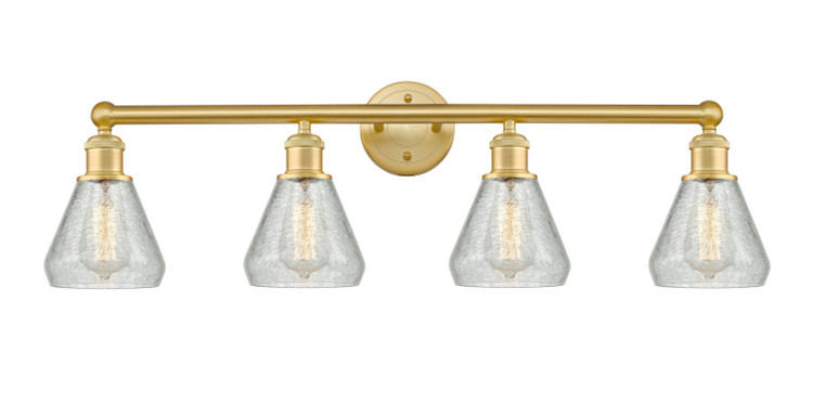 Innovations - 616-4W-SG-G275 - Four Light Bath Vanity - Edison - Satin Gold
