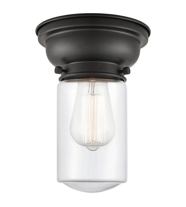 Innovations - 623-1F-BK-G312-LED - LED Flush Mount - Franklin Restoration - Matte Black