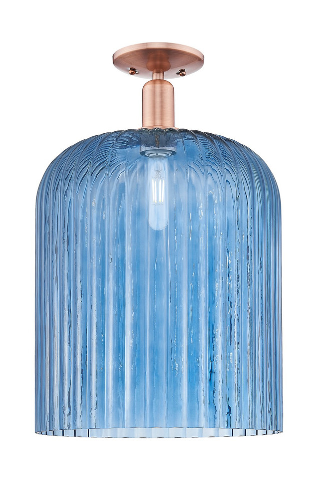 Innovations - 716-1C-AC-G559-12BL - One Light Semi-Flush Mount - Arcadia - Antique Copper