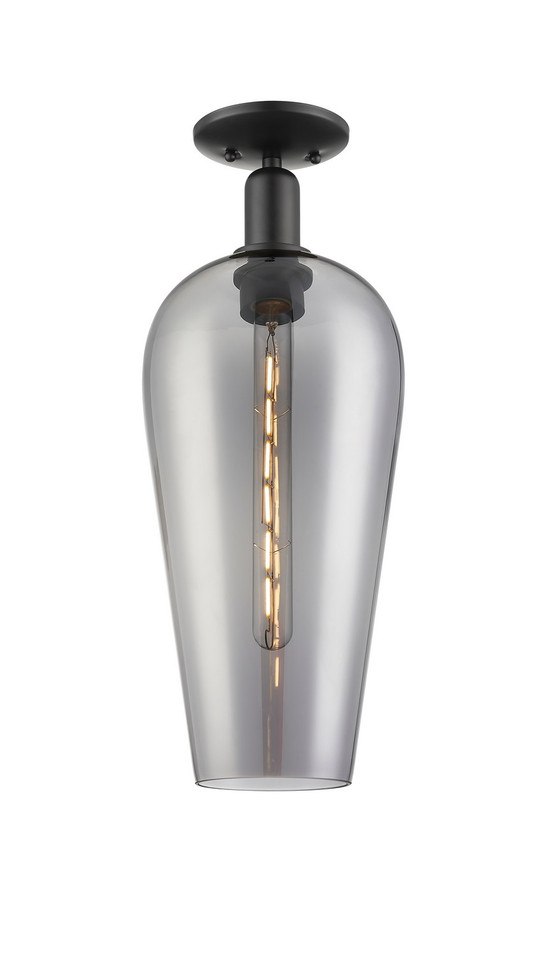 Innovations - 716-1C-BK-G456-8SM - One Light Semi-Flush Mount - Arcadia - Matte Black