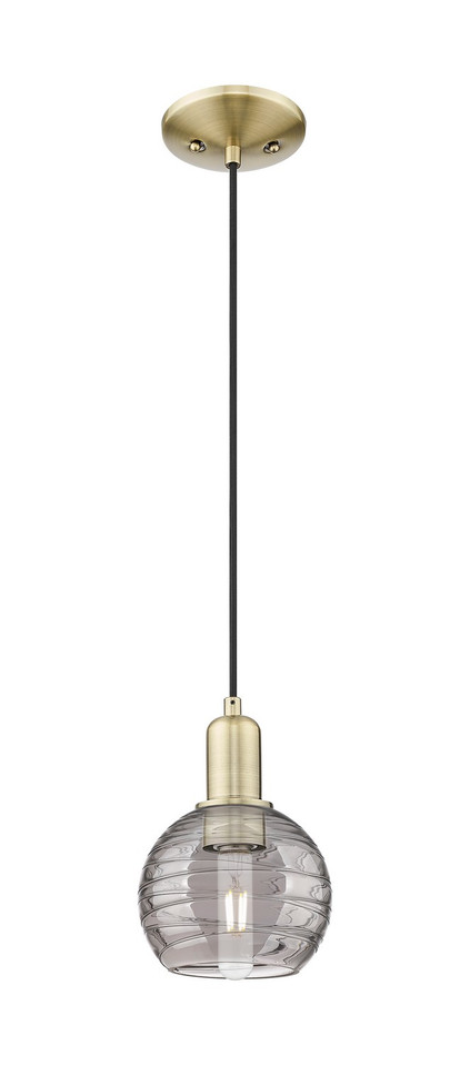 Innovations - 716-1P-AB-G1213-6SM - One Light Mini Pendant - Arcadia - Antique Brass