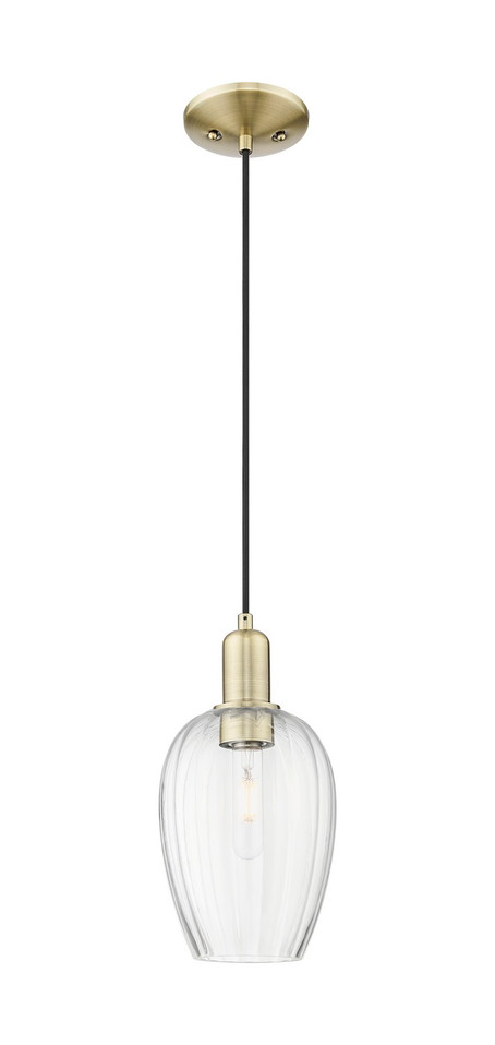 Innovations - 716-1P-AB-G457-6CL - One Light Mini Pendant - Arcadia - Antique Brass