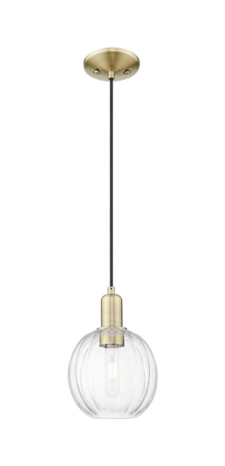 Innovations - 716-1P-AB-G458-7CL - One Light Mini Pendant - Arcadia - Antique Brass