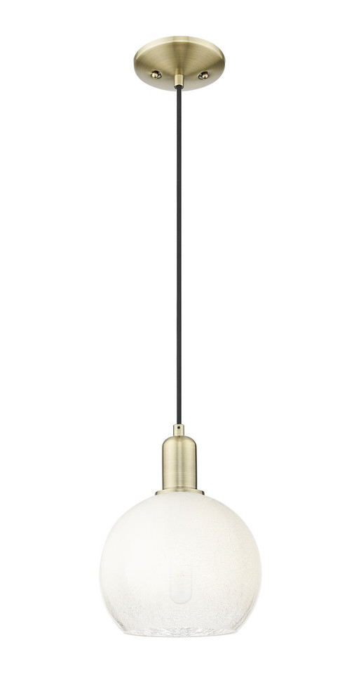 Innovations - 716-1P-AB-G483-8OP - One Light Mini Pendant - Arcadia - Antique Brass