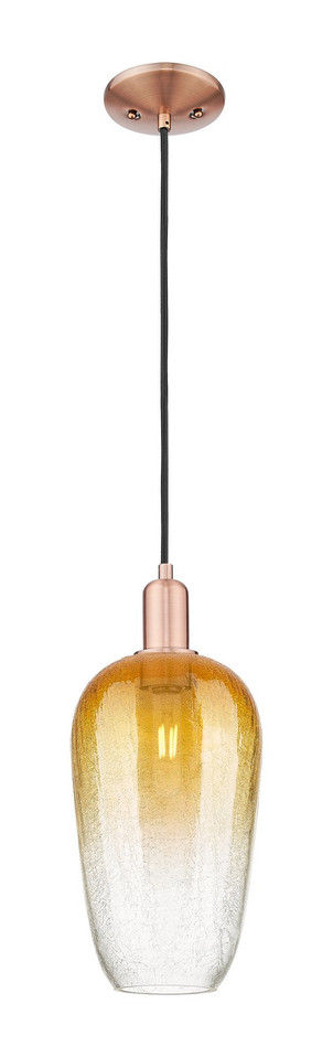 Innovations - 716-1P-AC-G484-7AM - One Light Mini Pendant - Arcadia - Antique Copper