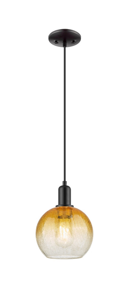 Innovations - 716-1P-BK-G483-8AM - One Light Pendant - Arcadia - Matte Black
