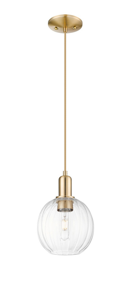 Innovations - 716-1P-CB-G458-7CL - One Light Mini Pendant - Arcadia - Champagne Bronze