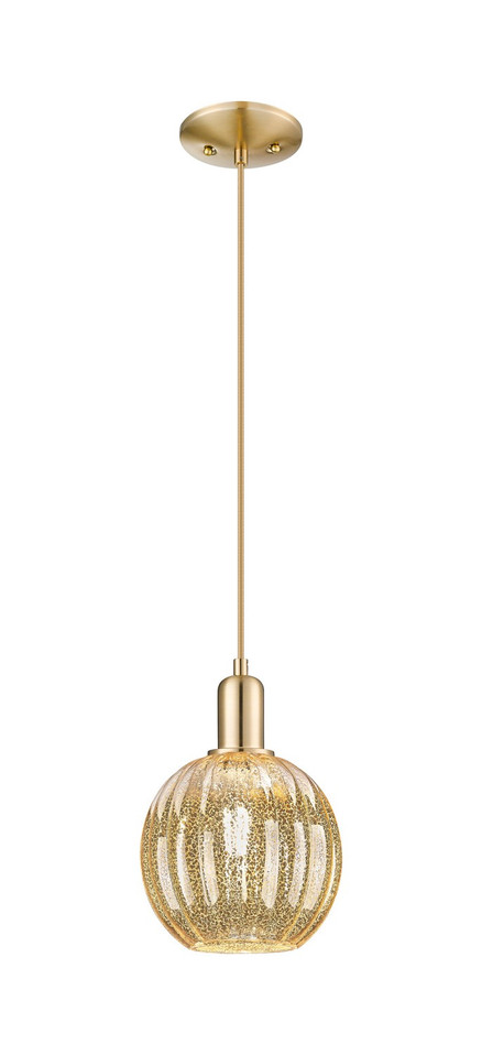 Innovations - 716-1P-CB-G458-7ME - One Light Pendant - Arcadia - Champagne Bronze Innovations - 716-1P-CB-G458-7ME - One Light Pendant - Arcadia - Champagne Bronze