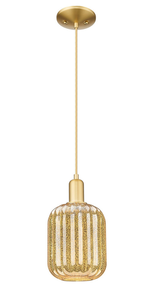 Innovations - 716-1P-SG-G460-7ME - One Light Mini Pendant - Arcadia - Satin Gold