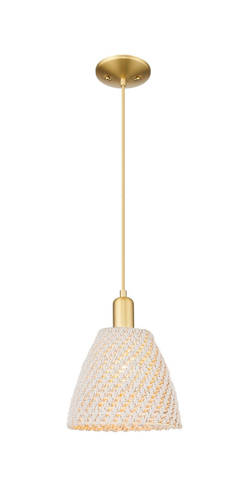Innovations - 716-1P-SG-NBD-9-NAT - One Light Pendant - Arcadia - Satin Gold