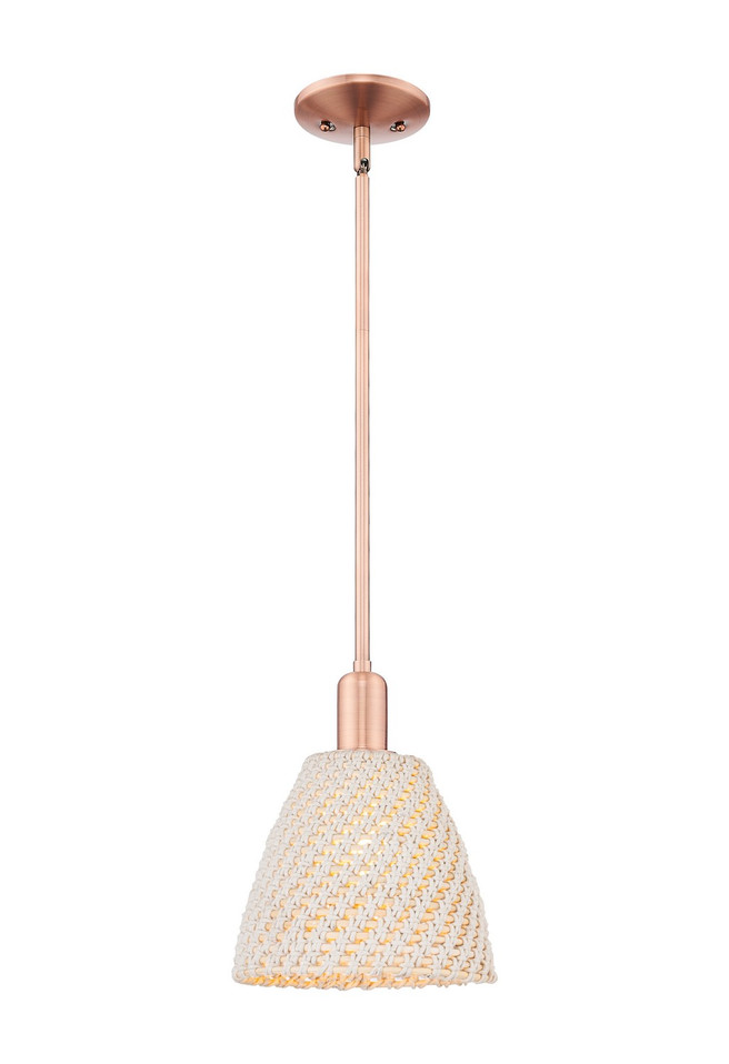 Innovations - 716-1S-AC-NBD-9-NAT - One Light Pendant - Arcadia - Antique Copper