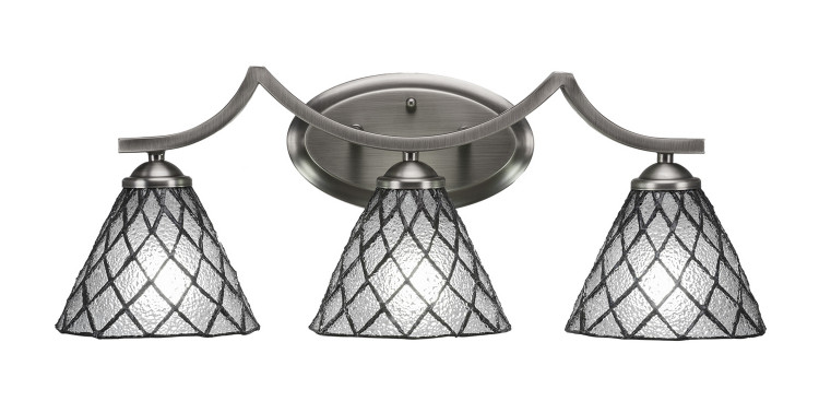 Toltec Lighting - 553-GP-9185 - Three Light Bath Bar - Zilo - Graphite