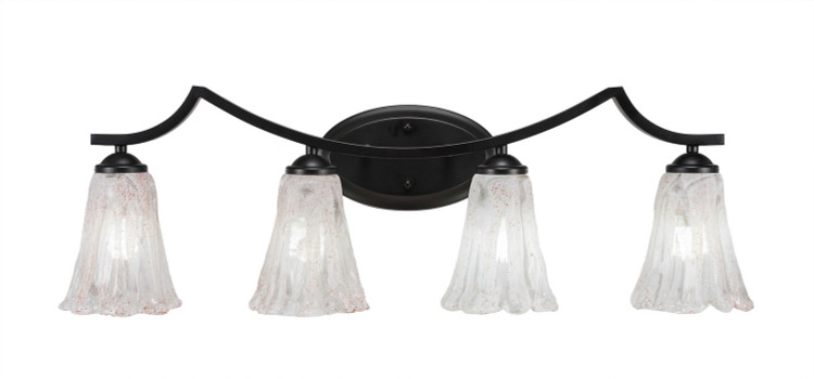 Toltec Lighting - 554-MB-729 - Four Light Bath Bar - Zilo - Matte Black