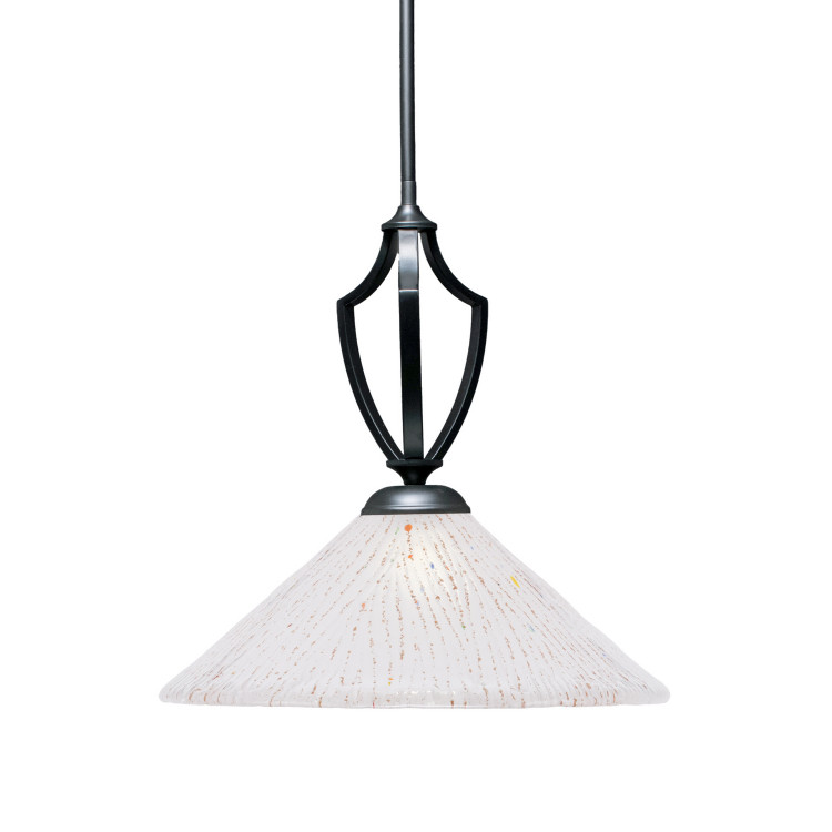 Toltec Lighting - 562-MB-711 - One Light Pendant - Zilo - Matte Black Toltec Lighting - 562-MB-711 - One Light Pendant - Zilo - Matte Black