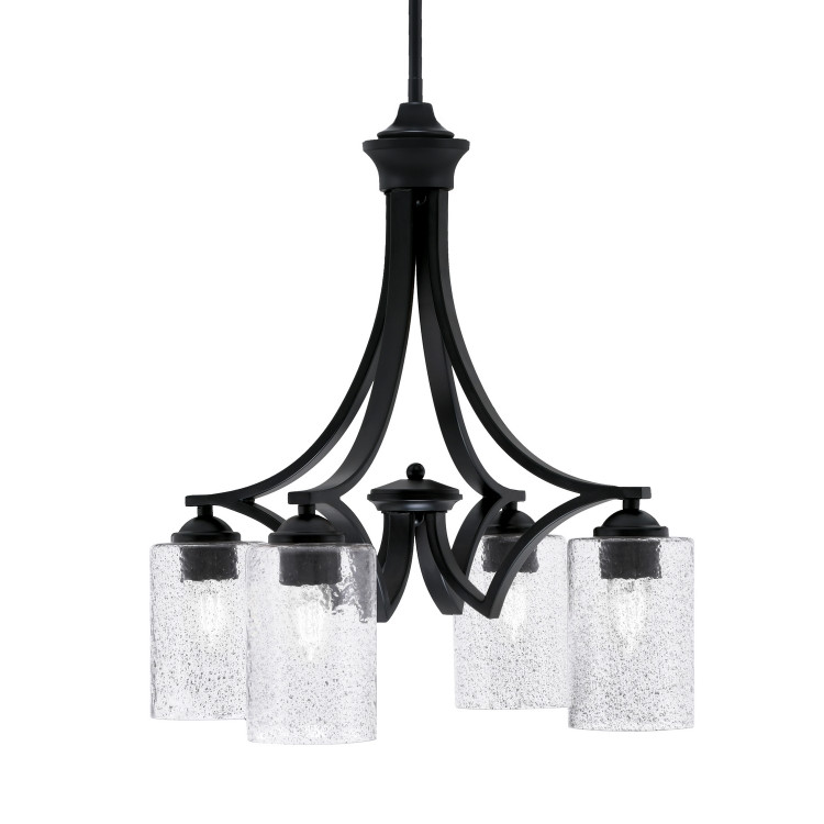 Toltec Lighting - 568-MB-3002 - Four Light Chandelier - Zilo - Matte Black