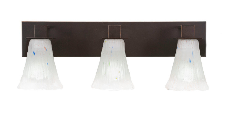 Toltec Lighting - 583-DG-721 - Three Light Bath Bar - Apollo - Dark Granite
