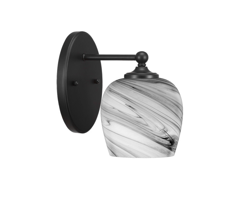 Toltec Lighting - 5911-MB-4819 - One Light Wall Sconce - Capri - Matte Black